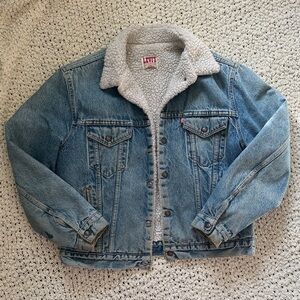 ❄️ Vintage Levi‘s Sherpa Lined Trucker Jacket ❄️